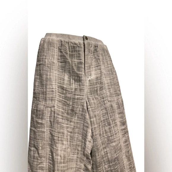 Soft Surroundings Raleigh Pants Cotton Gauze Ruffle Hem Wide Leg - Picture 6 of 12